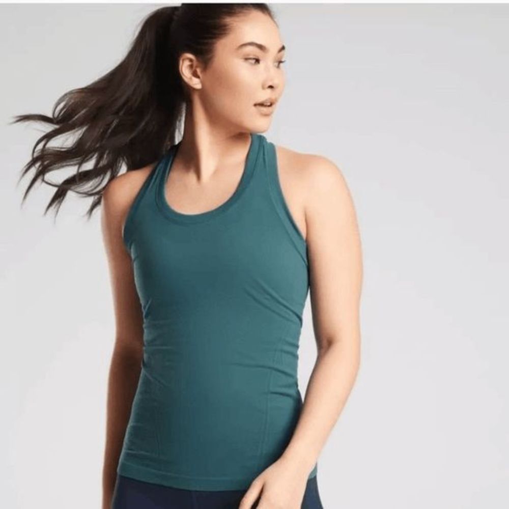 Athleta Momentum Seamless Camisole Tank Dark Surf Teal Women's Size XL NWT